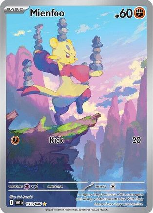 Mienfoo (133/086) [SV White Flare] Holofoil - Illustration Rare