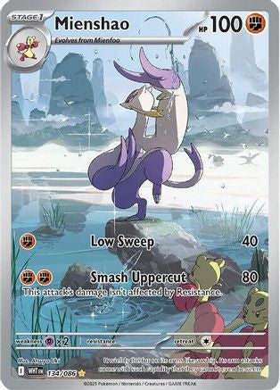 Mienshao (134/086) [SV White Flare] Holofoil - Illustration Rare