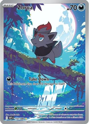 Zorua (142/086) [SV White Flare] Holofoil - Illustration Rare