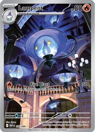 Lampent (102/086) [SV White Flare] Holofoil - Illustration Rare