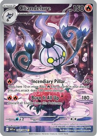 Chandelure (103/086) [SV White Flare] Holofoil - Illustration Rare