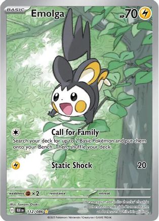 Emolga (112/086) [SV Black Bolt] Holofoil - Illustration Rare