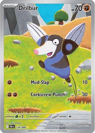 Drilbur (124/086) [SV Black Bolt] Holofoil - Illustration Rare