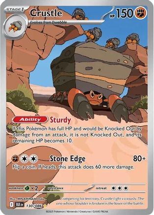 Crustle (130/086) [SV Black Bolt] Holofoil - Illustration Rare