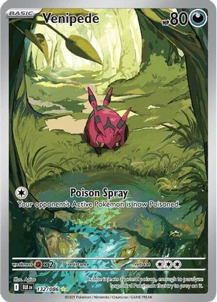 Venipede (132/086) [SV Black Bolt] Holofoil - Illustration Rare