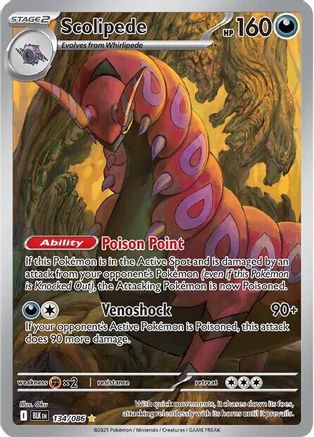 Scolipede (134/086) [SV Black Bolt] Holofoil - Illustration Rare