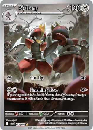 Bisharp (143/086) [SV Black Bolt] Holofoil - Illustration Rare