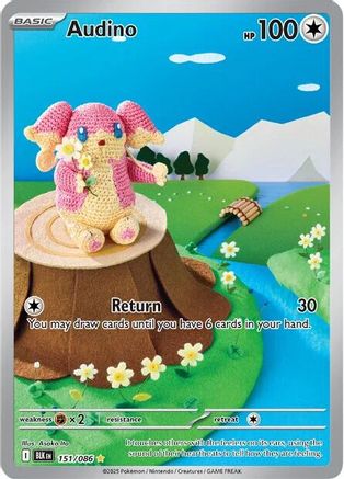 Audino (151/086) [SV Black Bolt] Holofoil - Illustration Rare