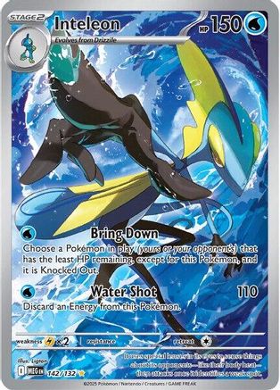 Inteleon (142/132) [ME01 Mega Evolution] Holofoil - Illustration Rare