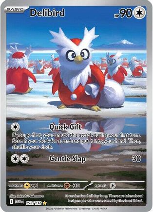 Delibird (152/132) [ME01 Mega Evolution] Holofoil - Illustration Rare
