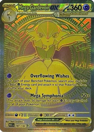 Mega Gardevoir ex (187/132) [ME01 Mega Evolution] Holofoil - Mega Hyper Rare