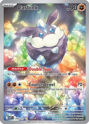 Carbink (242/217) [ME Ascended Heroes] Holofoil - Illustration Rare