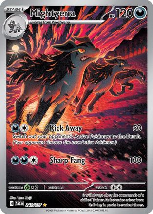 Mightyena (243/217) [ME Ascended Heroes] Holofoil - Illustration Rare