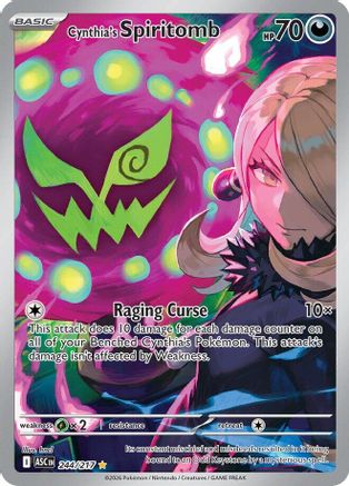 Cynthia's Spiritomb (244/217) [ME Ascended Heroes] Holofoil - Illustration Rare