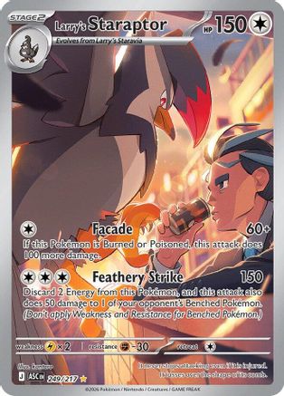 Larry's Staraptor (249/217) [ME Ascended Heroes] Holofoil - Illustration Rare