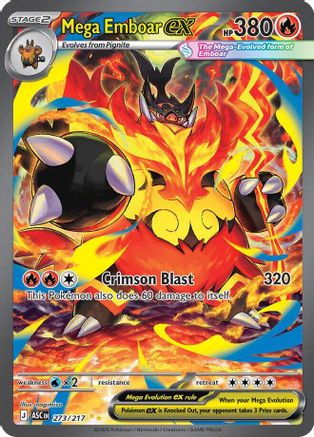 Mega Emboar ex (273/217) [ME Ascended Heroes] Holofoil - Special Illustration Rare