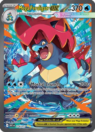 Mega Feraligatr ex (274/217) [ME Ascended Heroes] Holofoil - Special Illustration Rare