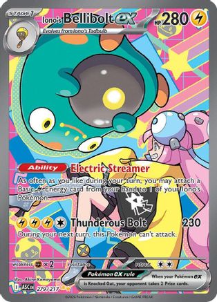 Iono's Bellibolt ex (279/217) [ME Ascended Heroes] Holofoil - Special Illustration Rare