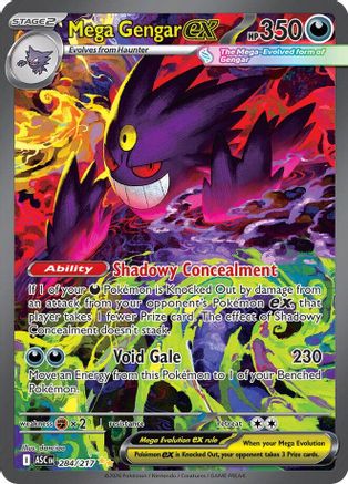 Mega Gengar ex (284/217) [ME Ascended Heroes] Holofoil - Special Illustration Rare