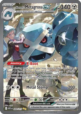 Steven's Metagross ex (289) [ME Ascended Heroes] Holofoil - Special Illustration Rare