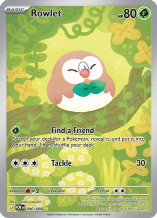 Rowlet (090/088) [ME03 Perfect Order] Holofoil - Illustration Rare