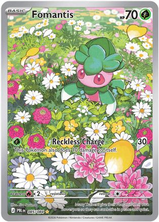 Fomantis (085/084) [ME05 Pitch Black] Holofoil - Illustration Rare