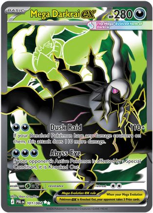 Mega Darkrai ex (101/084) [ME05 Pitch Black] Holofoil - Ultra Rare